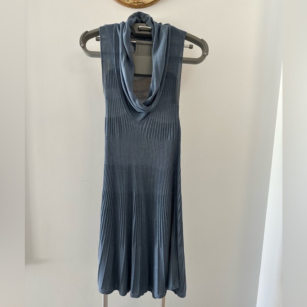 Spazio knit  blue dress. Small